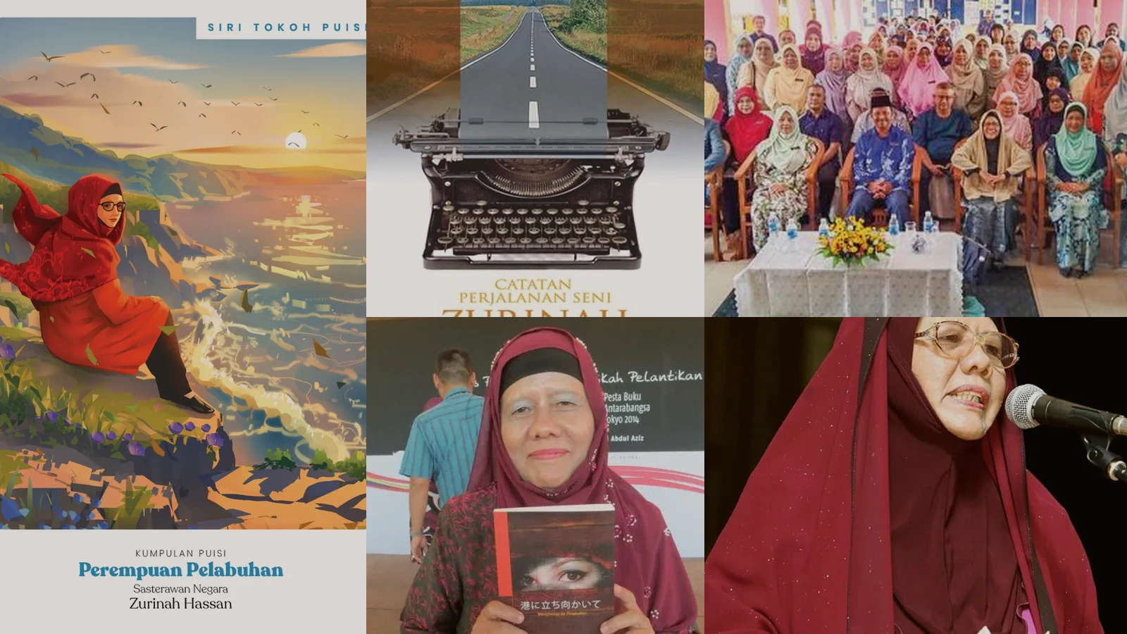 Book and event archive collage